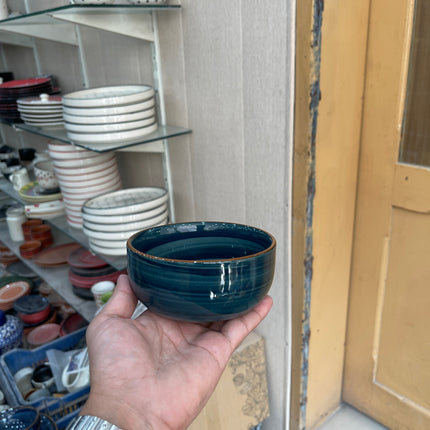 Leftover 5 inch Single Serving Bowl ( Peacock Green Colorline )