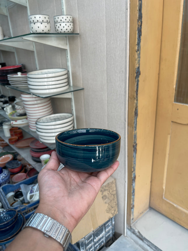 Leftover 5 inch Single Serving Bowl ( Peacock Green Colorline )