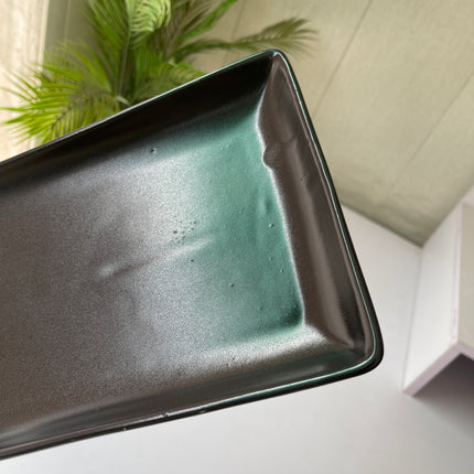 Leftover 12"x7" Rectangular Platter ( Textured Black Matte )