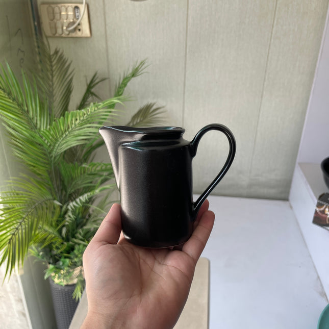Leftover RK Milk Pot ( Textured Black Matte ) ( 220 ml )