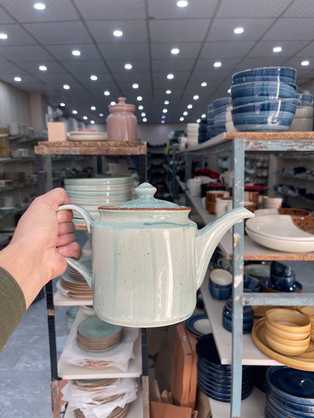 Leftover RK Tea Pot ( Teal Colorline ) ( 1000 ml )