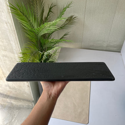 Leftover 15.5" x 6" Flat Rectangular Slab ( Dull Black Matte )