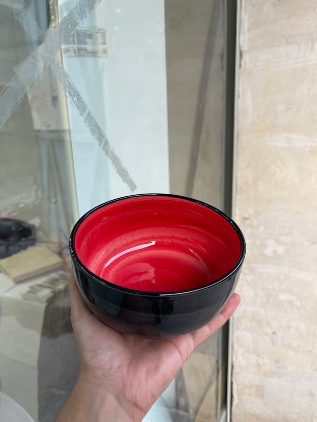 Leftover 6 inch Noodle Bowl ( Outer Black Colorline Inner Red Colorline )