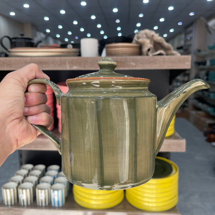 Leftover RK Tea Pot ( Dark Green Colorline ) ( 1000 ml )