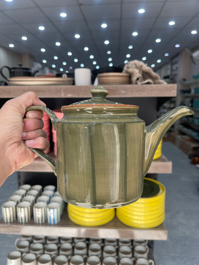 Leftover RK Tea Pot ( Dark Green Colorline ) ( 1000 ml )