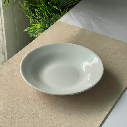 8 inch Deep Gravy Plate ( Glossy White )