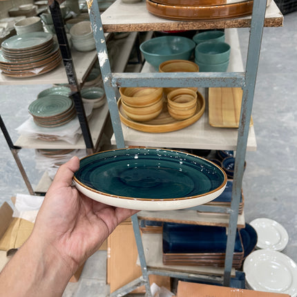 Leftover 8 inch Lite Classic Plate ( Peacock Green Colorline )