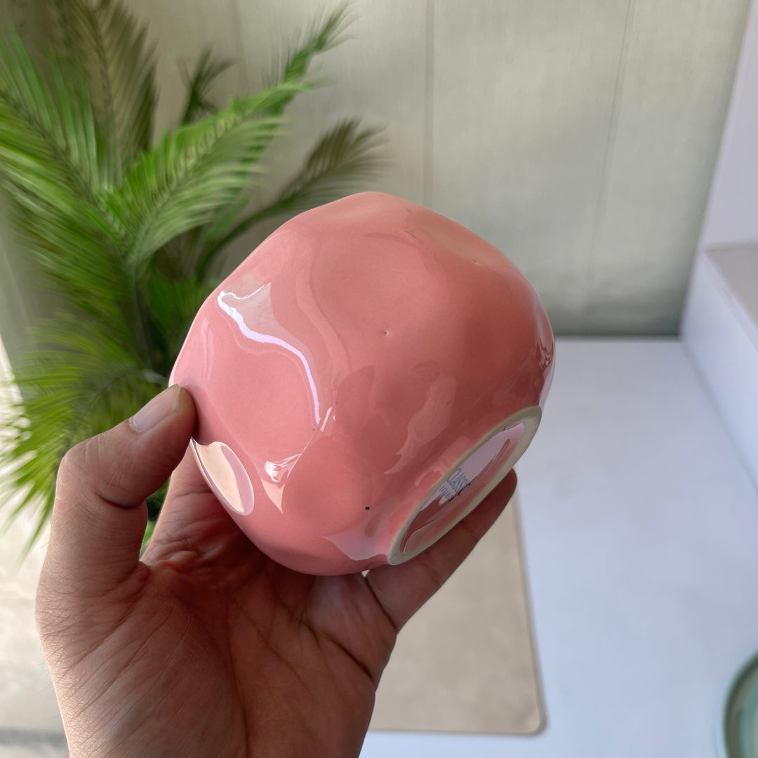 Leftover ( Irregular Shape ) Bubble Cup ( Glossy Pink ) ( 230 ml ) ( 1 piece )