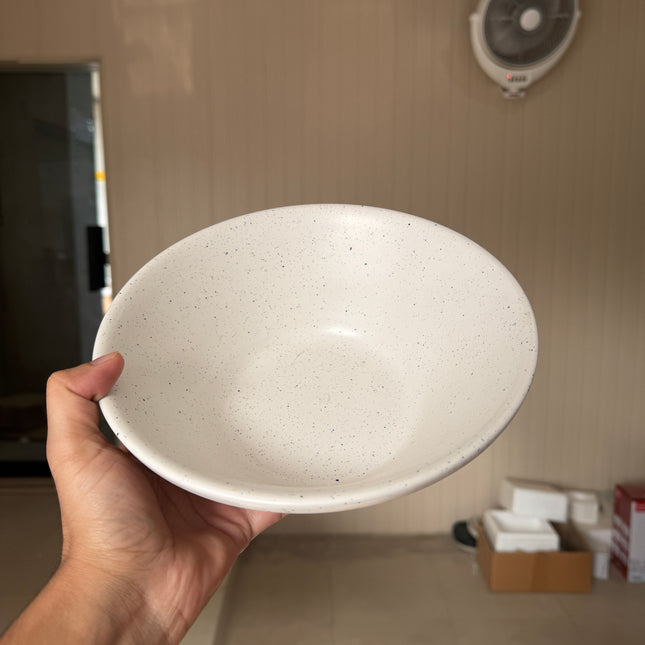 Leftover 9 inch V Shaped Bowl ( Snow Onyx )