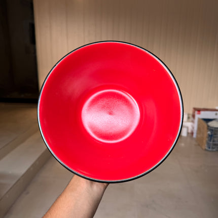Leftover 9 inch V Shaped Bowl ( Midnight Ruby )