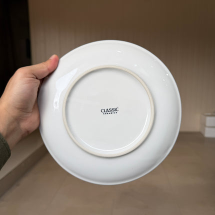 Leftover 8.5 inch Rimless Plate ( Glossy White )