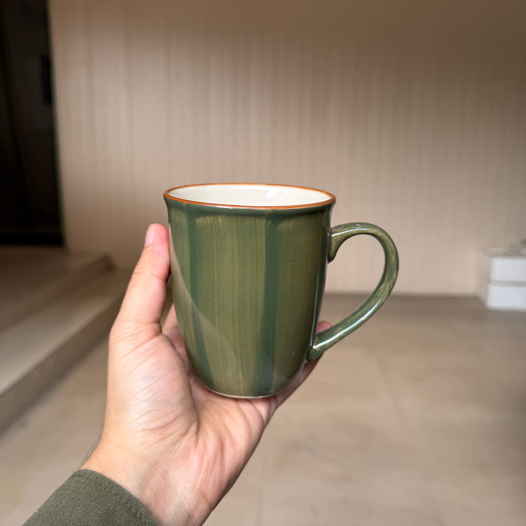 Leftover 005 Mug ( Dark Green Colorline ) ( 350 ml )