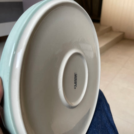 leftover 10 inch classic plate ( Teal Colorline )