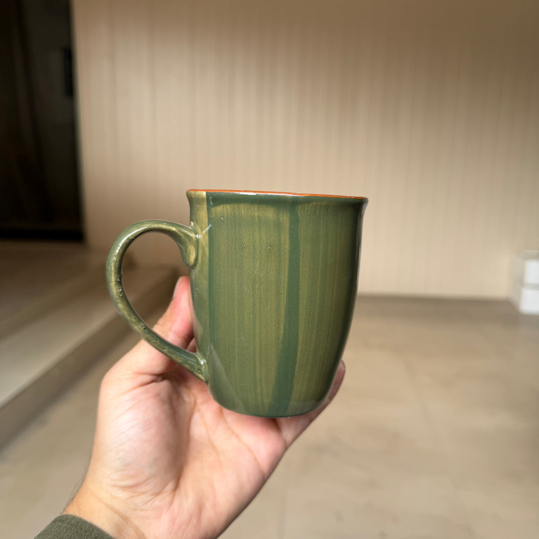 Leftover 005 Mug ( Dark Green Colorline ) ( 350 ml )