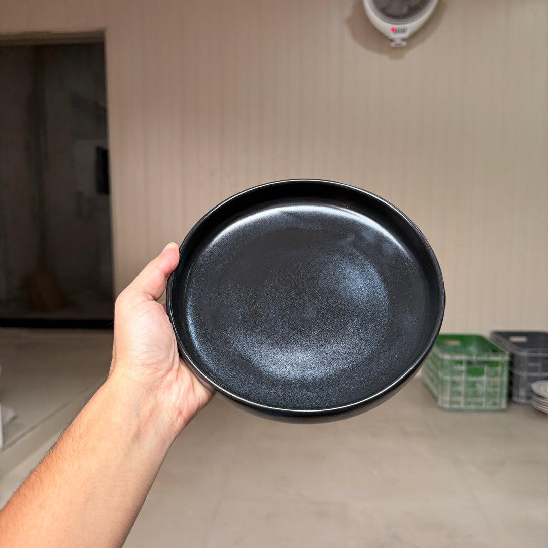 Leftover 8 inch Deep Classic Plate ( Noir )