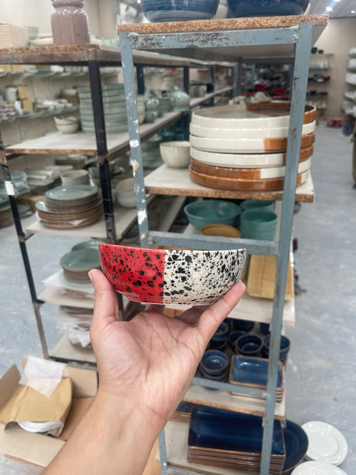 Leftover 6 inch Curved Bowl ( Red Eclipse )