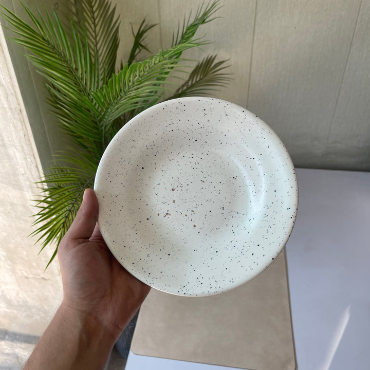 Leftover 8 inch Deep Gravy Plate ( Snow Onyx )