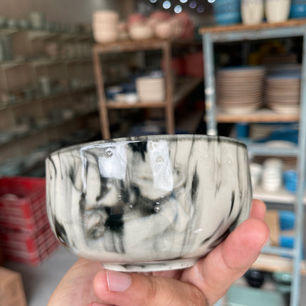 Leftover 5 inch Single Serving Bowl ( Black Marble )