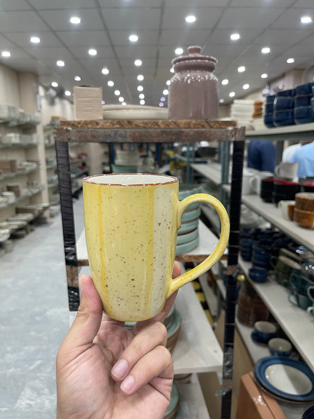 Leftover 009 Mug (Yellow Colorline ) ( 360 ml ) (Copy)