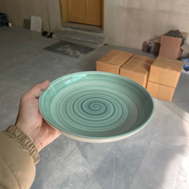Leftover 8.5 inch Entree Bowl ( Teal Colorline )