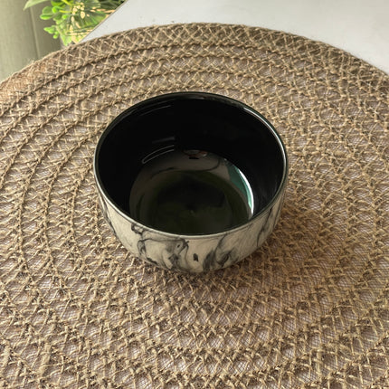 4.5 inch Single Serving Bowl ( Black Marble )