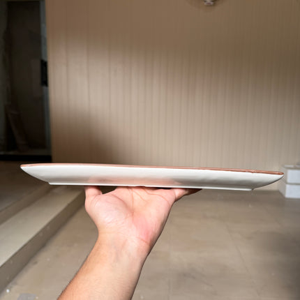 Leftover 12"x7" inch Rectangular Platter ( Grey Colorline )