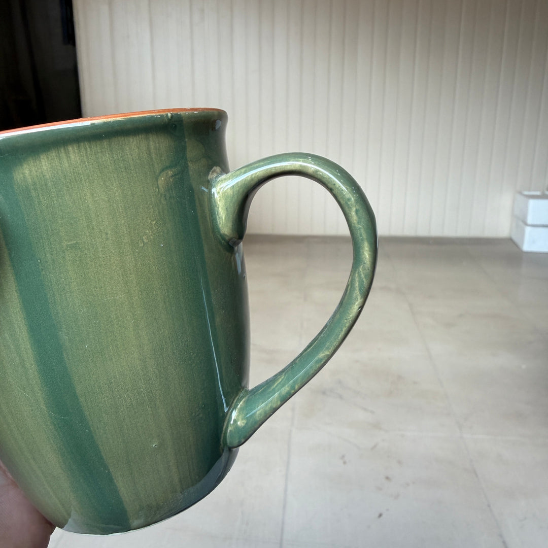 Leftover 005 Mug ( Dark Green Colorline ) ( 350 ml )