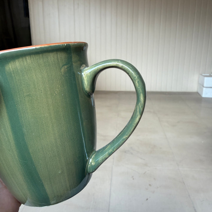 Leftover 005 Mug ( Dark Green Colorline ) ( 350 ml )
