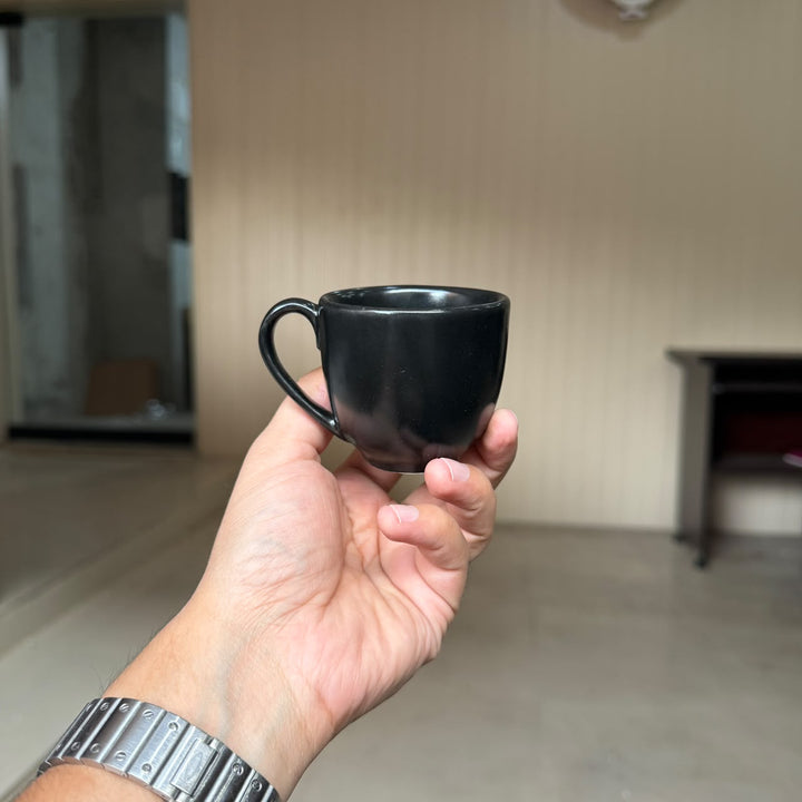 Leftover Espresso Cup ( Noir ) ( 120 ml ) ( Set of 6 )