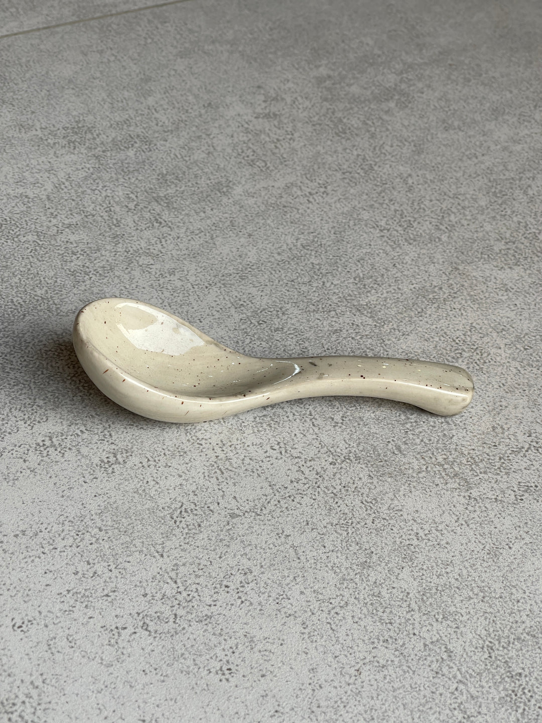 Ceramic Soup Spoon ( Ash )