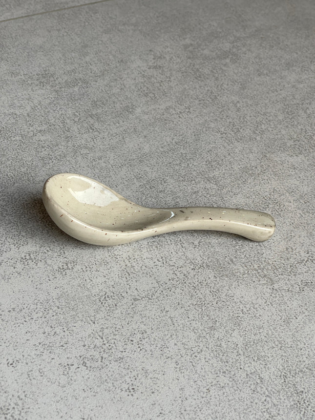Ceramic Soup Spoon ( Ash )