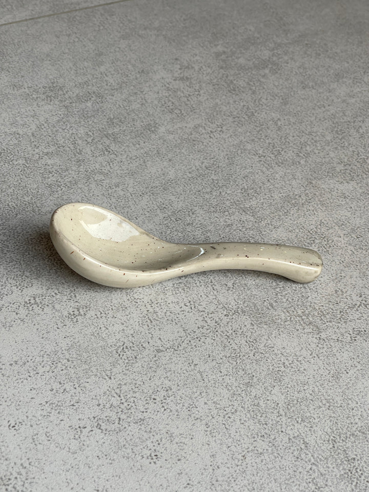 Ceramic Soup Spoon ( Ash )
