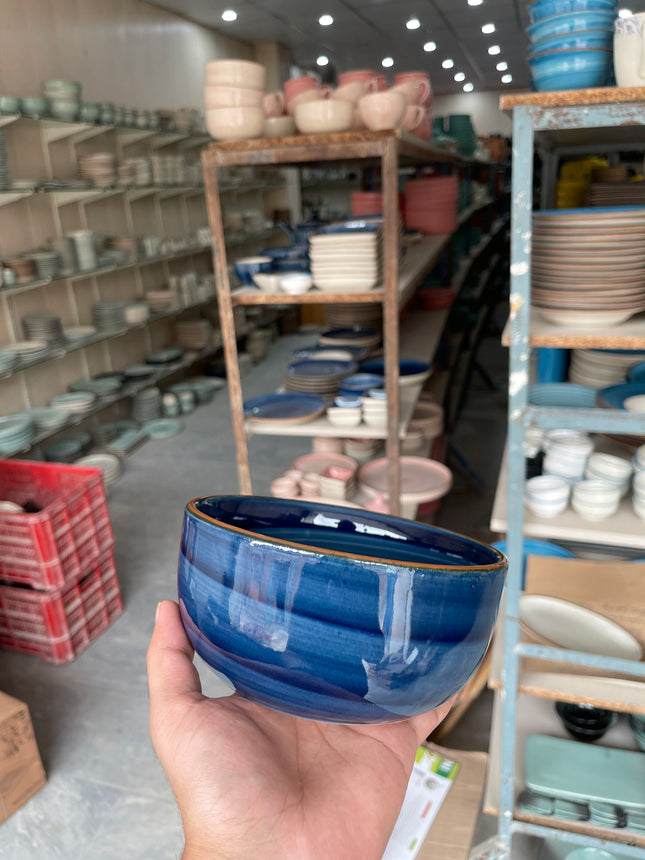 Leftover 6 inch Noodle Bowl ( Cobalt Blue Colorline )