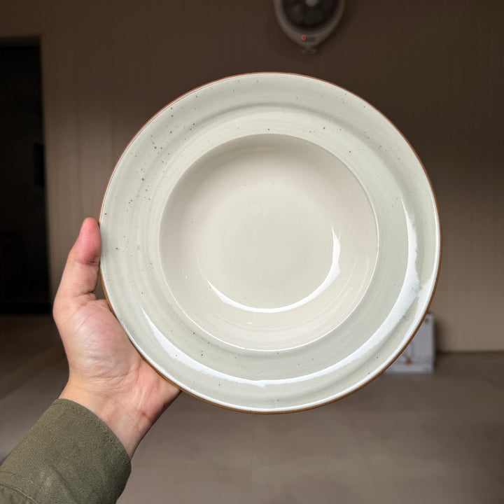 Leftover 9 inch Deep wide Plate ( Ash )