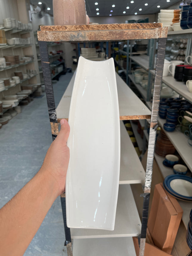 Leftover Curved Sushi Platter ( White Shine )