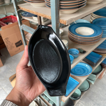 Leftover Pasta dish Small 7.8"x 4.3" ( Textured Black Matte )