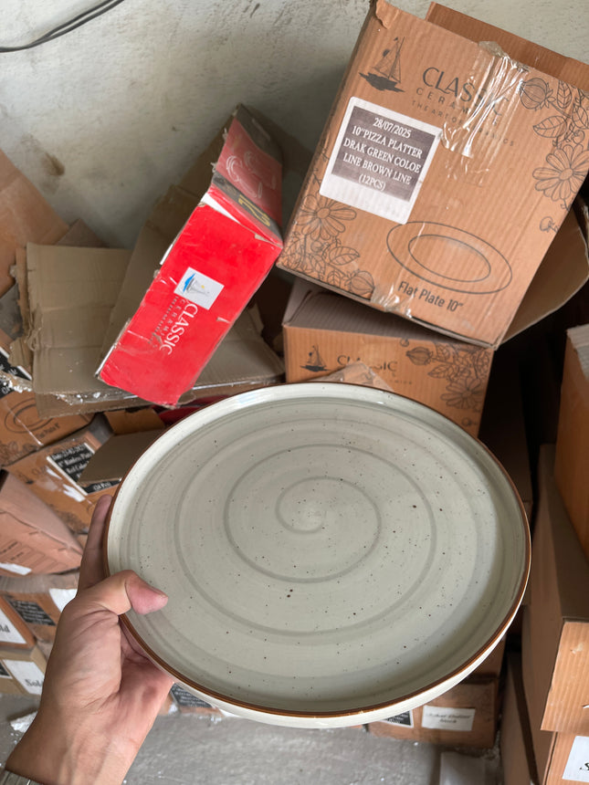 Leftover 12 inch Classic Plate ( Grey Colorline )