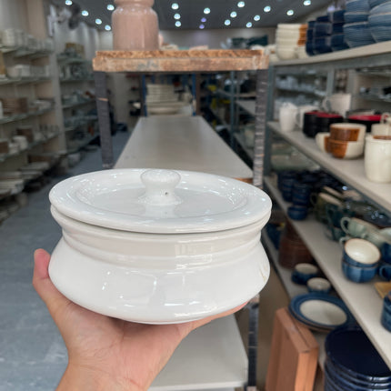 Leftover 8 inch Handi ( White Shine )