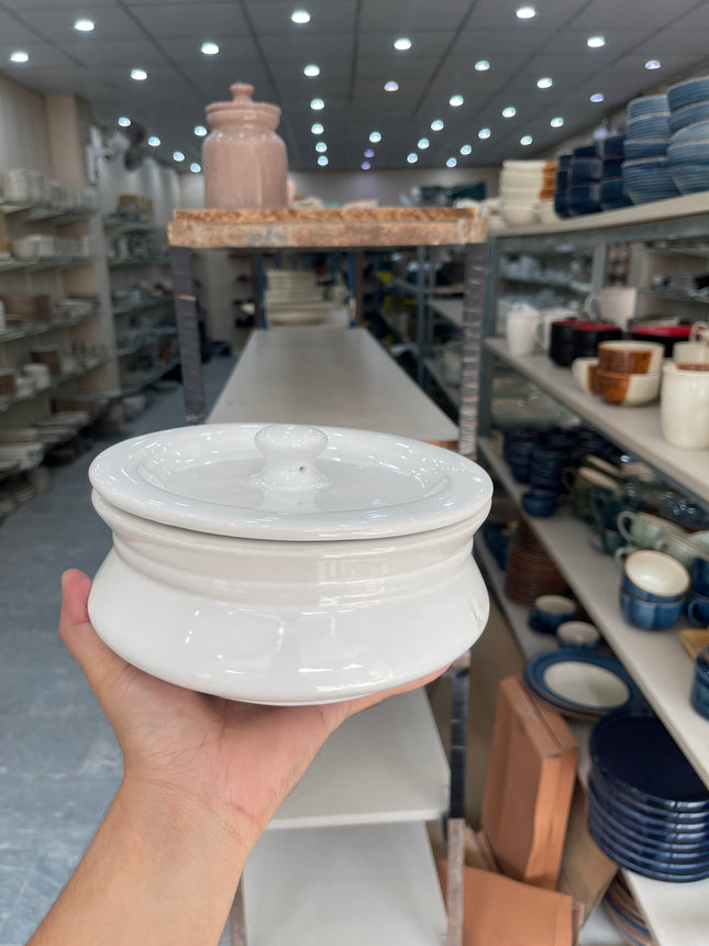 Leftover 8 inch Handi ( White Shine )