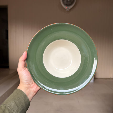 Leftover 9.5 inch Pasta Plate ( Dark Green Colorline )