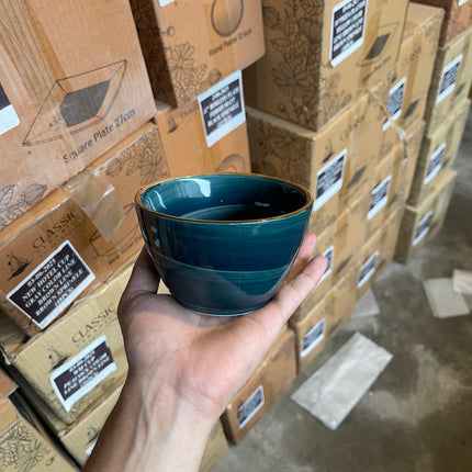 Leftover 4.5" NV Bowl ( Peacock Green Colorline )