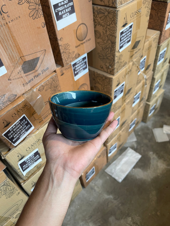 Leftover 4.5" NV Bowl ( Peacock Green Colorline )