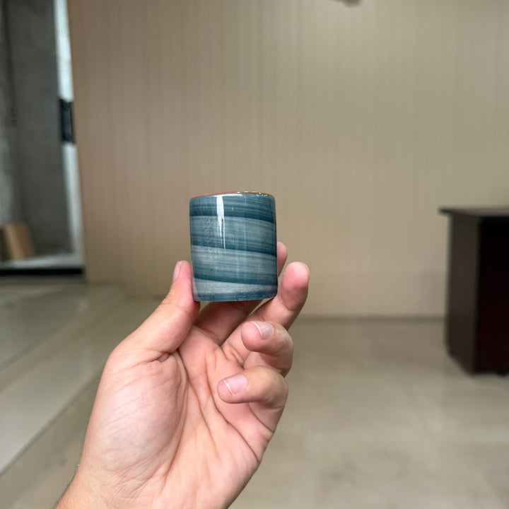 Leftover Toothpick Holder ( Peacock Green Colorline ) ( Pack of 2 )