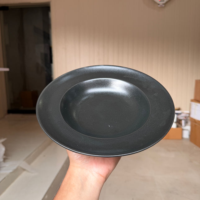 Leftover 9 inch Deep wide Plate ( Noir )