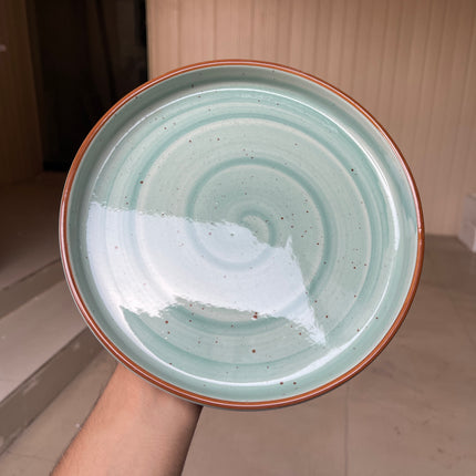 Leftover 8 inch Classic Plate ( Teal Colorline )
