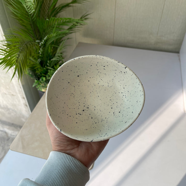 Leftover 6 inch Curved Bowl ( Snow Onyx )