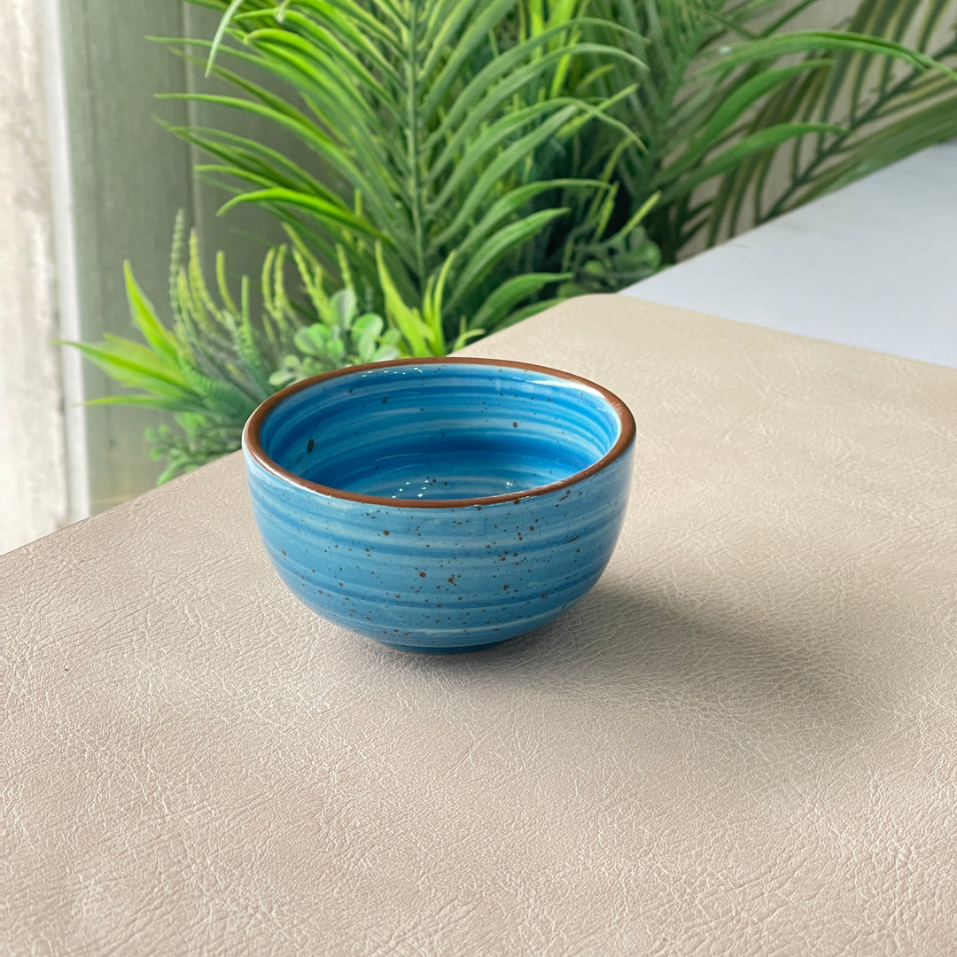 Round Sauce Ramekin Large 4cm Height x 8cm Width ( Blue Colorline )