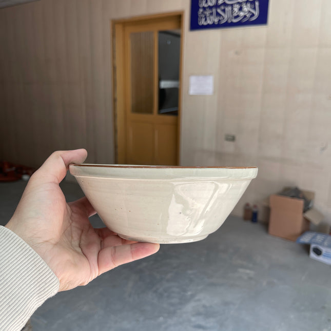 Leftover 7 inch V Shaped Bowl ( grey colorline )