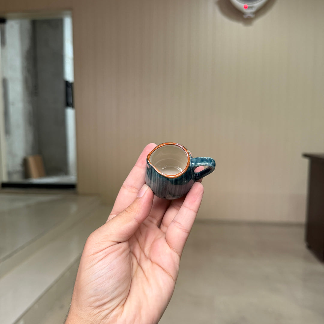 Leftover Extra Small Creamer ( Peacock Green Colorline ) ( Set of 4 )