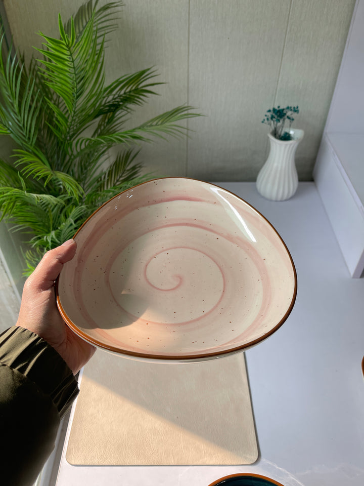 Leftover 11"x9" Triangular Platter ( Rosewater )